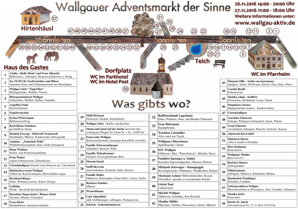 Adventsmarkt Wallgau 2016 Seite 1 Was gibts wo_